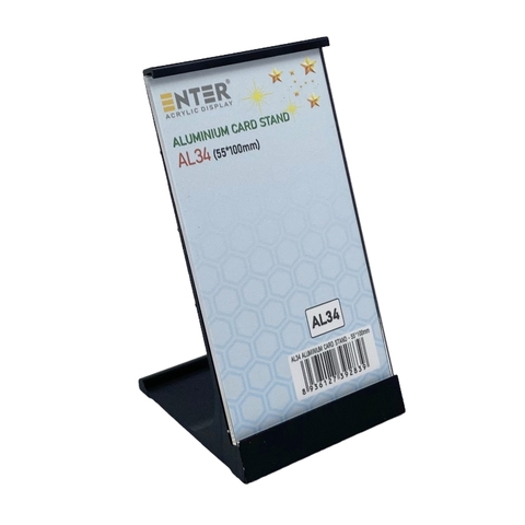 Bảng thông tin để bàn nhôm Enter AL34 55x100mm, Khung thông tin sản phẩm, Khung bảng giá, Kệ trưng bày để bàn (20)