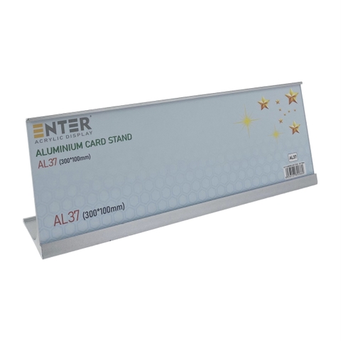 Bảng thông tin để bàn nhôm Enter AL37 300x100mm, Biển chức danh, Bảng tên để bàn, Kệ chức vụ (20)