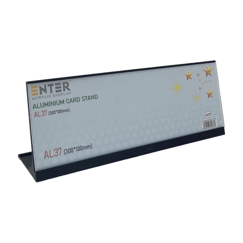 Bảng thông tin để bàn nhôm Enter AL37 300x100mm, Biển chức danh, Bảng tên để bàn, Kệ chức vụ (20)