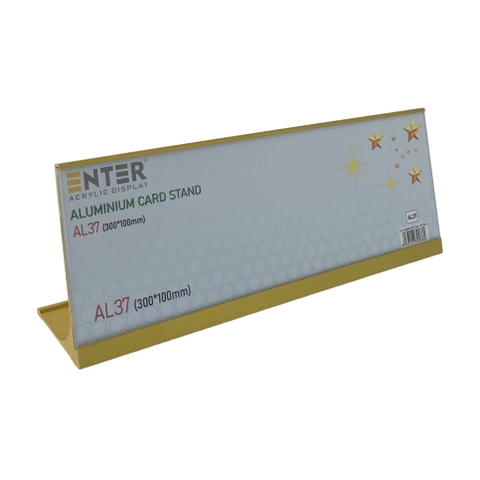 Bảng thông tin để bàn nhôm Enter AL37 300x100mm, Biển chức danh, Bảng tên để bàn, Kệ chức vụ (20)