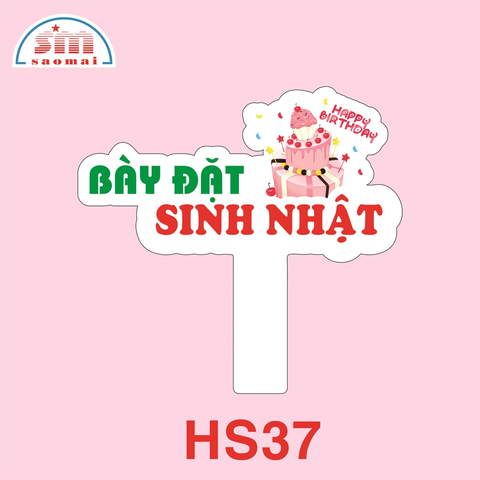 Hashtag cầm tay sinh nhật