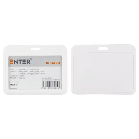 Bao đựng thẻ Enter BT061 86x54mm 1 mặt ngang