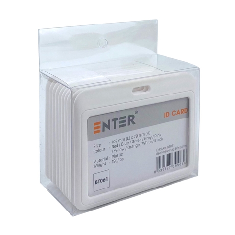 Bao đựng thẻ Enter BT061 86x54mm 1 mặt ngang