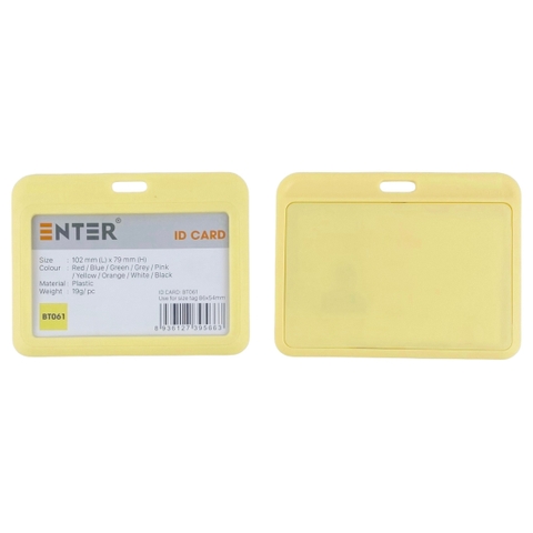 Bao đựng thẻ Enter BT061 86x54mm 1 mặt ngang