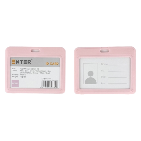 Bao đựng thẻ Enter BT071 86x54mm 2 mặt ngang