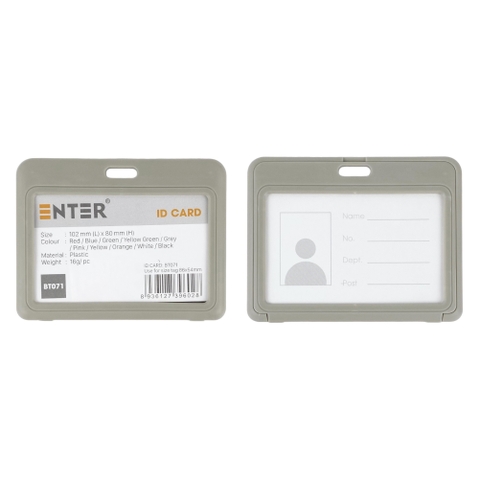 Bao đựng thẻ Enter BT071 86x54mm 2 mặt ngang