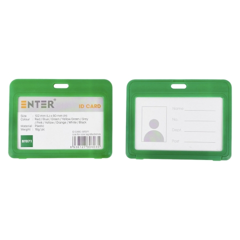 Bao đựng thẻ Enter BT071 86x54mm 2 mặt ngang