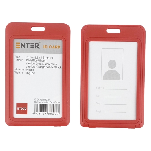 Bao đựng thẻ Enter BT070 54x86mm 2 mặt đứng