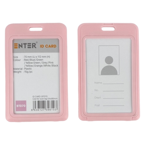 Bao đựng thẻ Enter BT070 54x86mm 2 mặt đứng