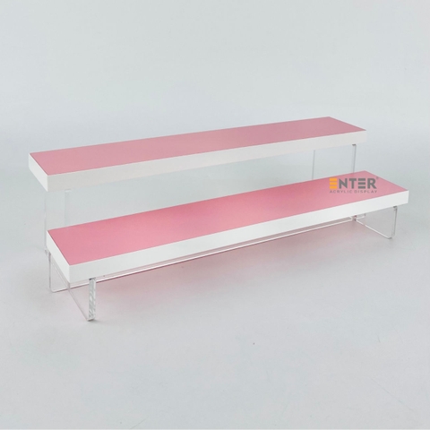 Kệ trưng bày Enter TB213 2 tầng 300x112x83mm, Kệ bậc thang để bàn, Kệ trưng bày nước hoa, mô hình