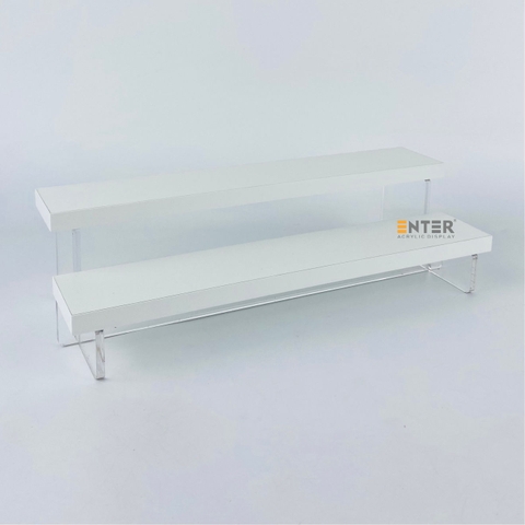 Kệ trưng bày Enter TB213 2 tầng 300x112x83mm, Kệ bậc thang để bàn, Kệ trưng bày nước hoa, mô hình