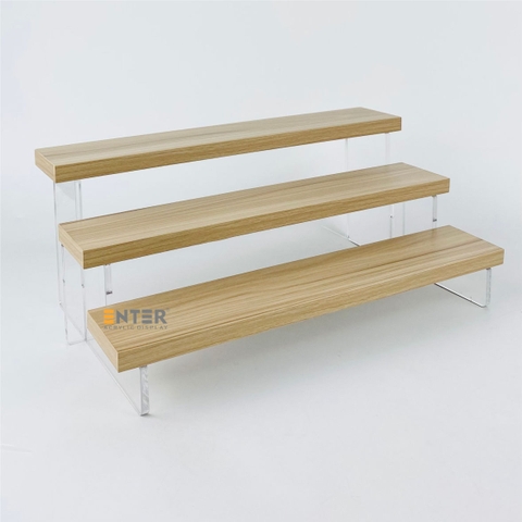 Kệ trưng bày Enter TB313 3 tầng 300x168x123mm, Kệ bậc thang để bàn, Kệ trưng bày nước hoa, mô hình