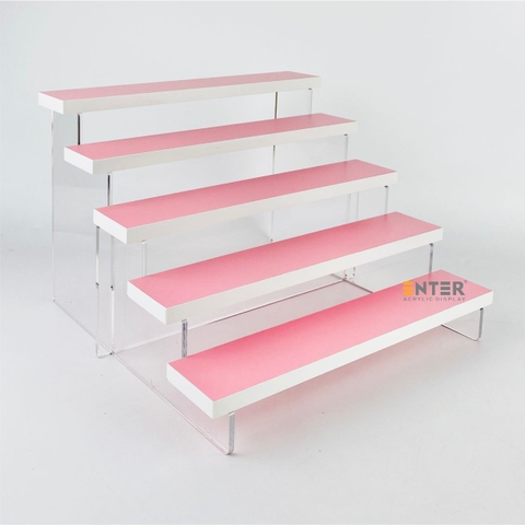 Kệ trưng bày Enter TB513 5 tầng 300x280x203mm, Kệ bậc thang để bàn, Kệ trưng bày nước hoa, mô hình