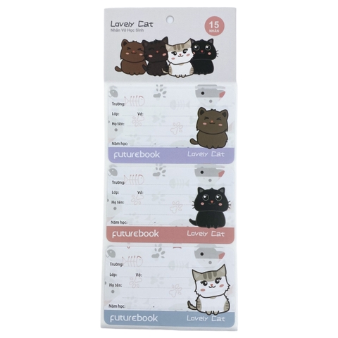 Nhãn tên FT Lovely cat N134 (50)