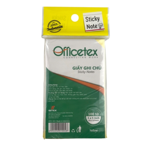 Giấy note Officetex OT21-001 3x5inch (12)