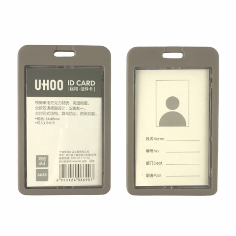 Bao đựng thẻ Uhoo 6638 5.4x8.5cm 2 mặt đứng (6)