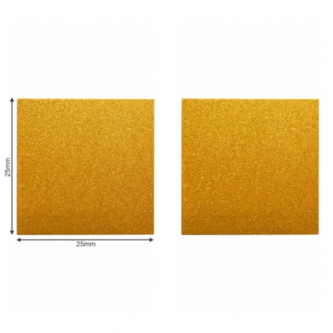 Phôi thẻ tên kim loại BT54 25x25mm vàng (50)