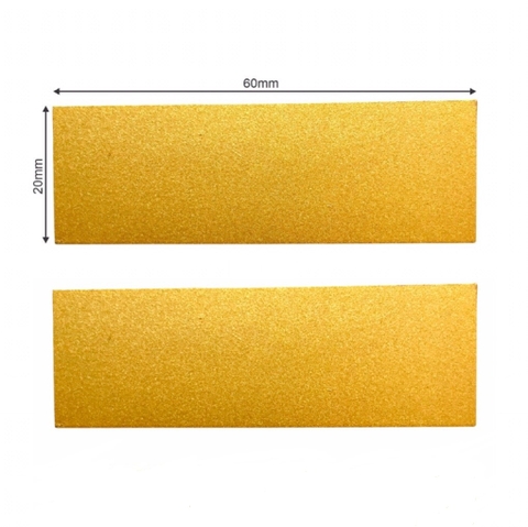 Phôi thẻ tên kim loại BT56 60x20mm vàng (50)