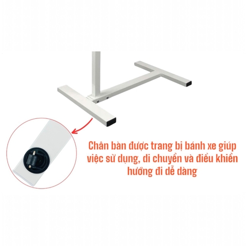 Bàn di động Enter BG106 60x40cm, Bàn nâng hạ đa năng, Bàn gỗ đa chức năng, Bàn gấp gọn thông minh
