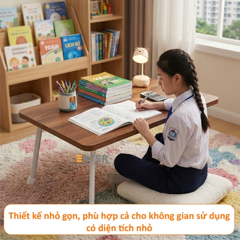 Bàn gỗ xếp Enter BG113 60x40x27cm, Bàn gấp gọn, Bàn xếp