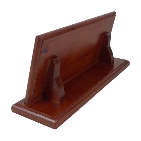 Bảng chức danh đế gỗ ghép DG06 320x100mm thân 300x135mm