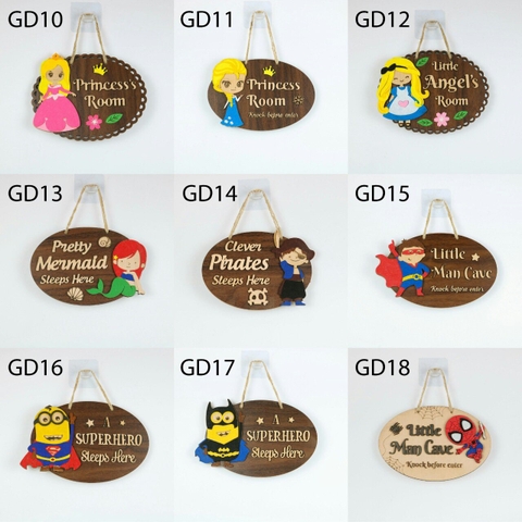 Bảng gỗ treo có nội dung