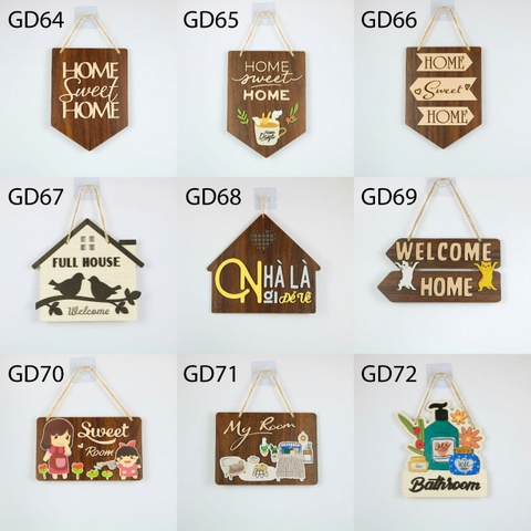 Bảng gỗ treo có nội dung