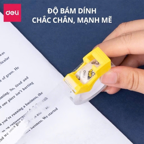 Băng keo đa năng trong suốt Deli A696 18mmx20yard (16)