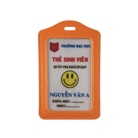 Bao đựng thẻ da 5.5x8.5cm 1 mặt đứng (50)