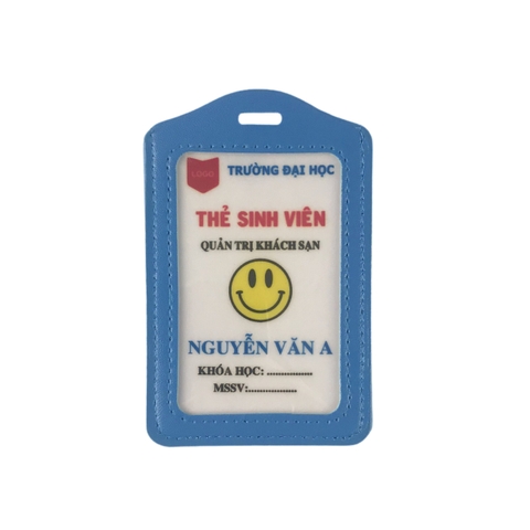 Bao đựng thẻ da 5.5x8.5cm 2 mặt kiếng đứng (50)
