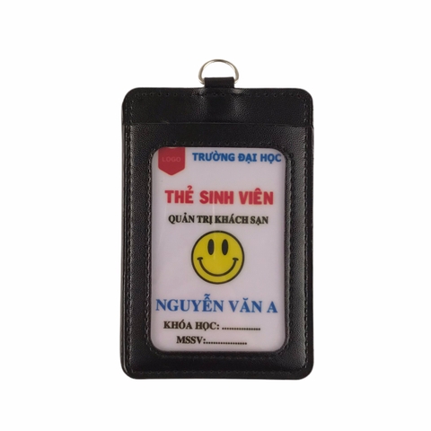 Bao đựng thẻ da 5.5x8.5cm 2 ngăn đứng (25)