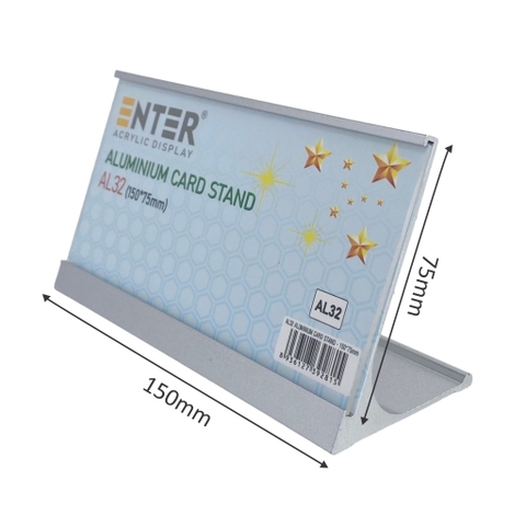 Bảng thông tin để bàn nhôm Enter AL32 150x75mm, Khung thông tin sản phẩm, Khung bảng giá, Kệ trưng bày để bàn (20)