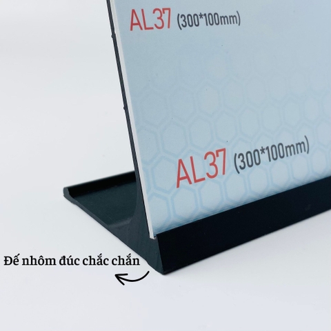 Bảng thông tin để bàn nhôm Enter AL37 300x100mm, Biển chức danh, Bảng tên để bàn, Kệ chức vụ (20)