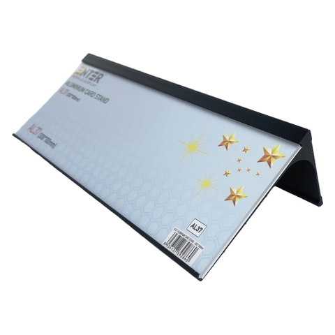 Bảng thông tin để bàn nhôm Enter AL37 300x100mm, Biển chức danh, Bảng tên để bàn, Kệ chức vụ (20)