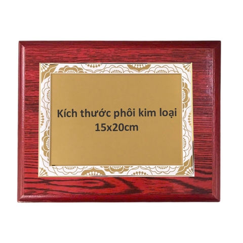 Bảng vinh danh gỗ 20x25cm