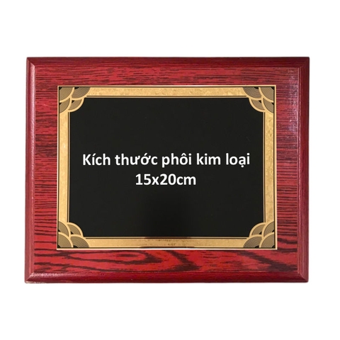 Bảng vinh danh gỗ 20x25cm