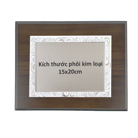 Bảng vinh danh gỗ 20x25cm / 24x31cm màu Cherry