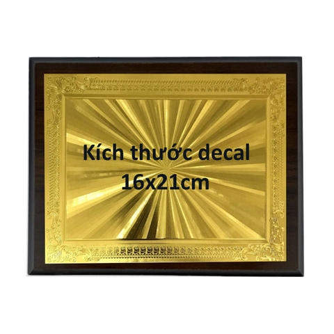 Bảng vinh danh gỗ 20x25cm / 24x31cm màu Cherry