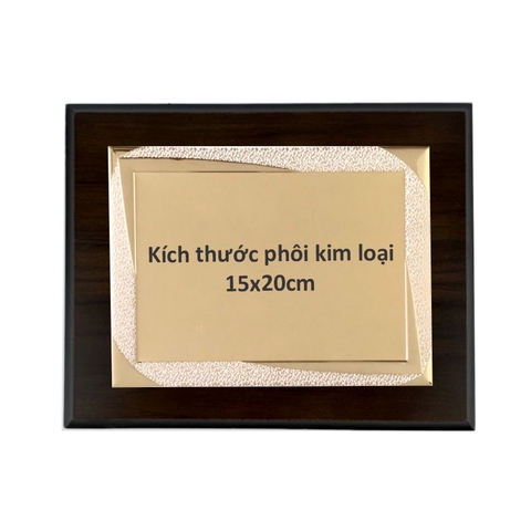 Bảng vinh danh gỗ 20x25cm / 24x31cm màu Cherry