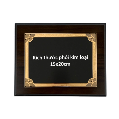 Bảng vinh danh gỗ 20x25cm / 24x31cm màu Cherry