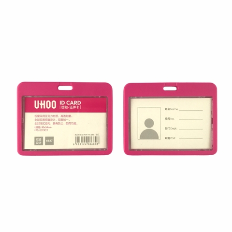 Bao đựng thẻ Uhoo 6637 8.5x5.4cm 2 mặt ngang (6)