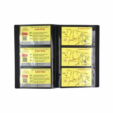 Bìa đựng namecard Plus 82-V271 / 82-V272 / 82-V273 / 82-V274 / 82-V275 / 82-V276 240 lá (40)