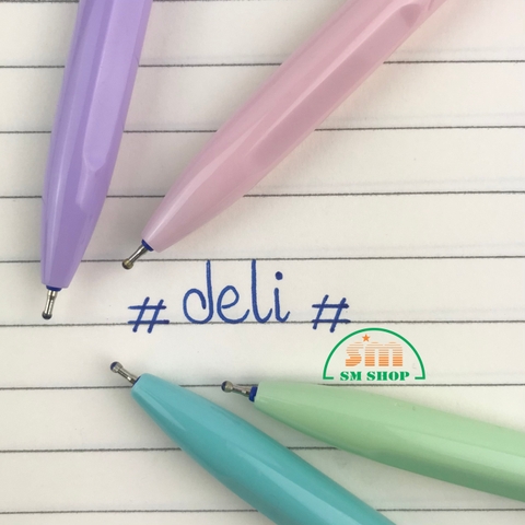 Bút bi Deli Q033 36 0.7mm xanh dương (50)