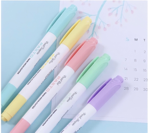 Bút dạ quang 2 đầu TL Flexoffice Pazto HL-016 (5)