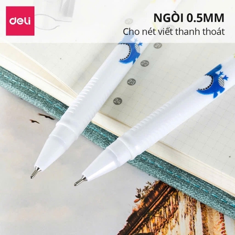 Bút gel Deli G30-PR tím (12)