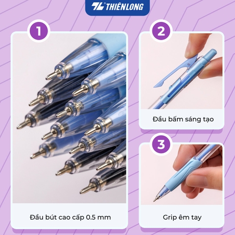 Bút gel TL GeLB-023 xanh dương (20)