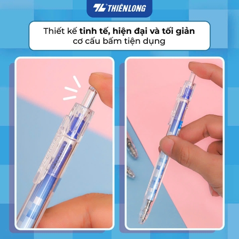 Bút gel TL Quick Dry GeL-066 xanh (10)