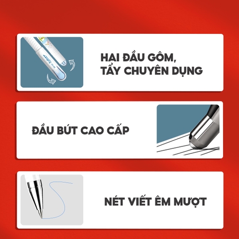 Bút gel xóa được TL Điểm 10 TP-GELE002 (20/960)
