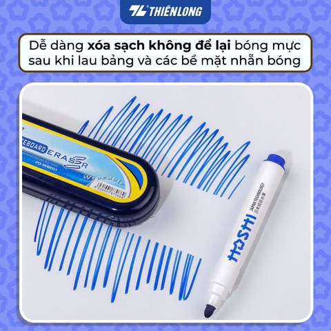 Bút lông bảng TL Hoshi WB-025/HS xanh dương (10)