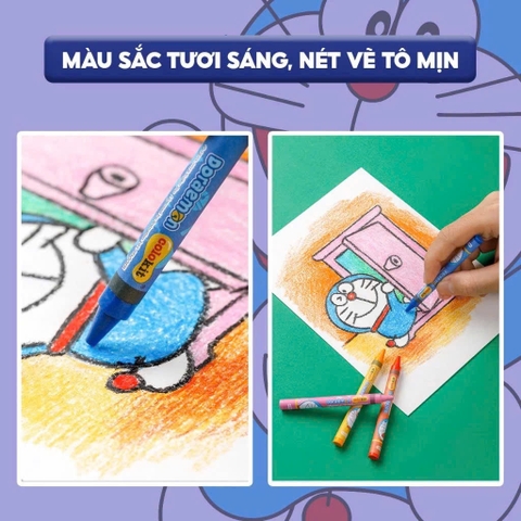 Bút sáp màu TL Colokit Doraemon CR-C04/DO / CR-C05/DO / CR-C06/DO